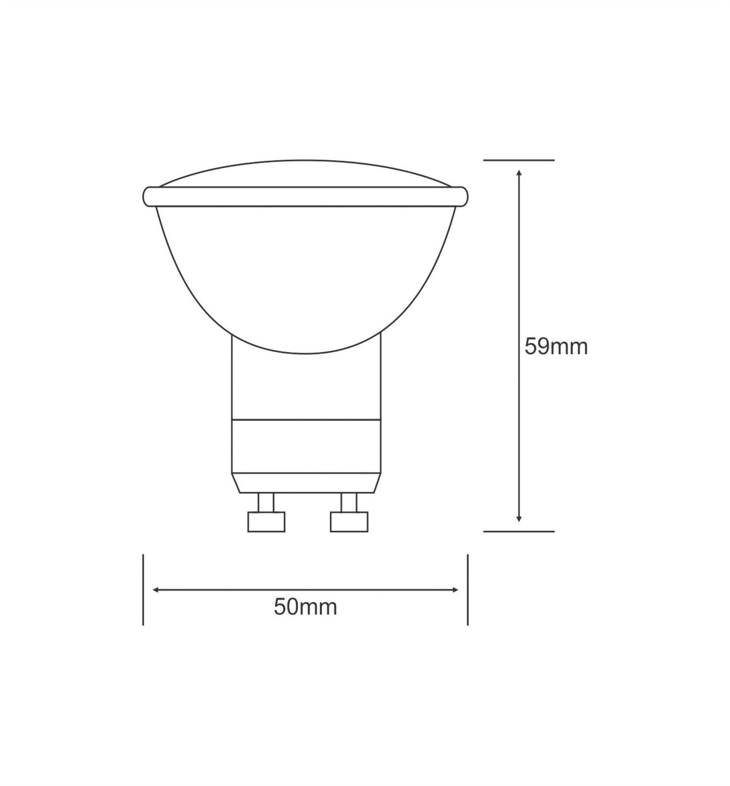 Luxram High Power SMD LED GU10 3W White 6400K 200lm LED