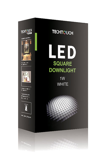 Techtouch Tech Downlight LED Square Downlight 1x1W 30°