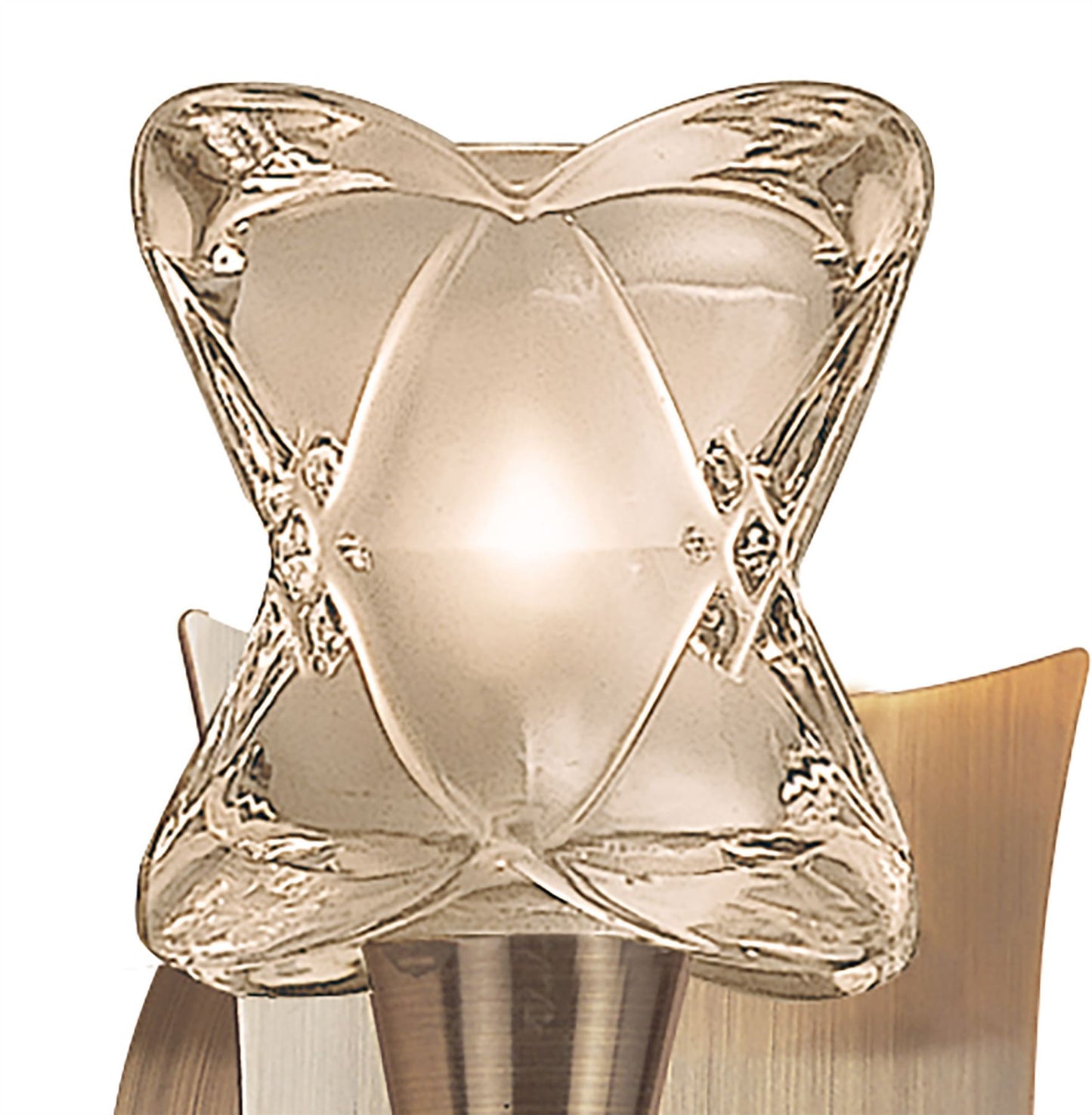 Mantra Rosa Del Desierto Wall Light Switched 2 Light G9, Antique Brass