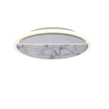 Mantra Marmol 27.2cm Ceiling Round, 30W LED, 3000K, 2100lm, White Marble/White, 3yrs Warranty Ceiling