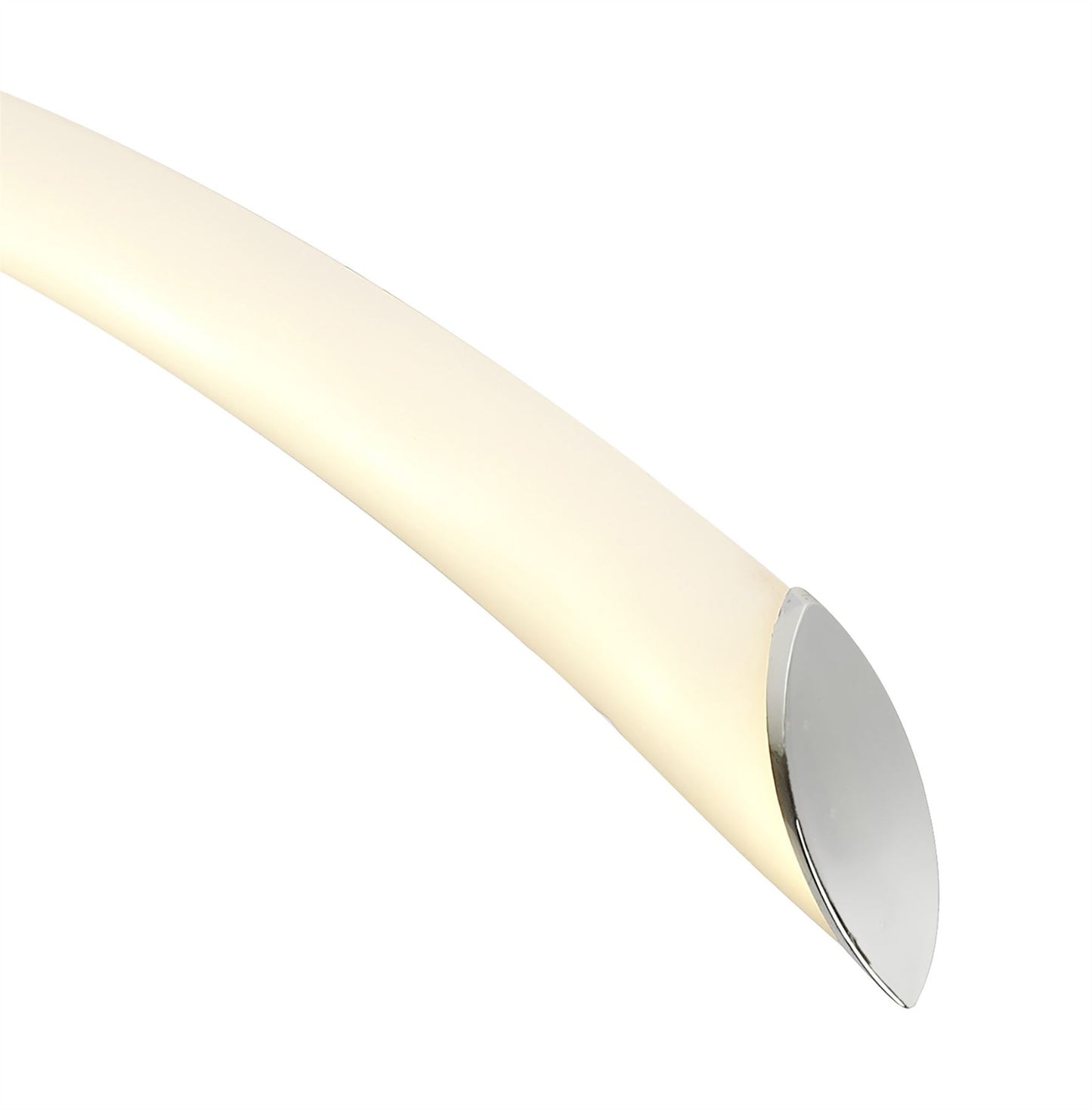 Mantra Armonia Semi Flush Small Loop, 18W LED, 3000K, 1350lm, Polished Chrome/Frosted Acrylic, 3yrs Warranty Ceiling