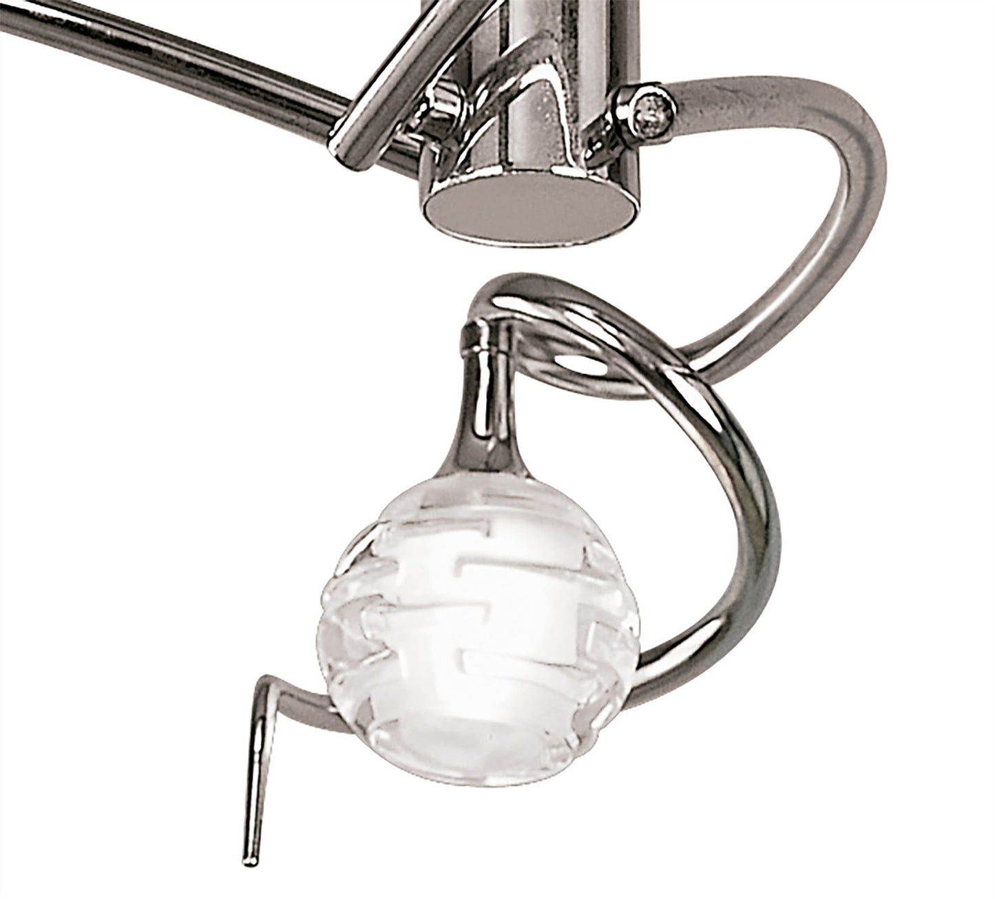 Mantra M0088 Dali Semi Ceiling 3 Light G9, Polished Chrome