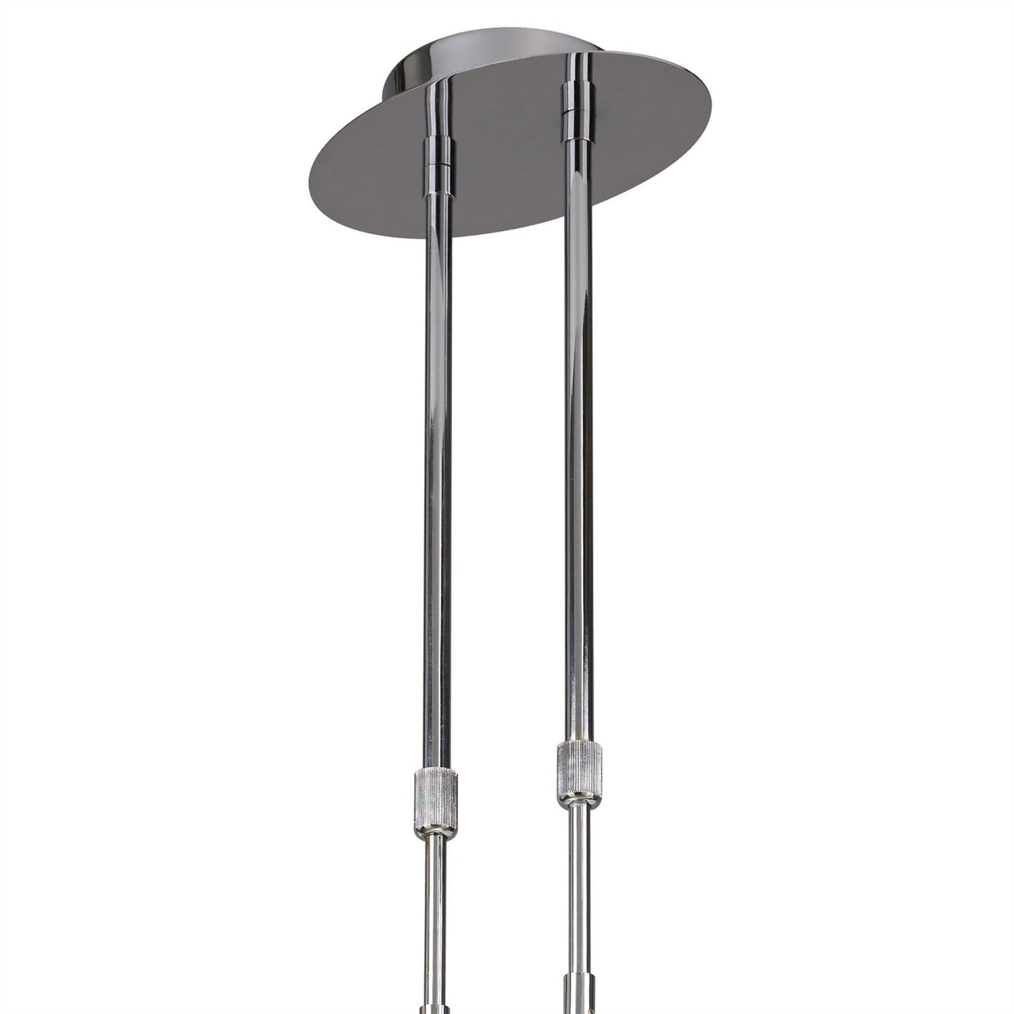 Mantra Guss GU10 Guss Telescopic GU10 3 Light L1, SGU10 Bar, Polished Chrome, White Acrylic, CFL Lamps INCLUDED