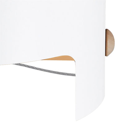 Mantra M5592 Cube Table Lamp Wide 1x40W, White Metal/Wood