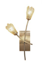 Mantra Pietra Wall Light Switched 2 Light G9, Antique Brass