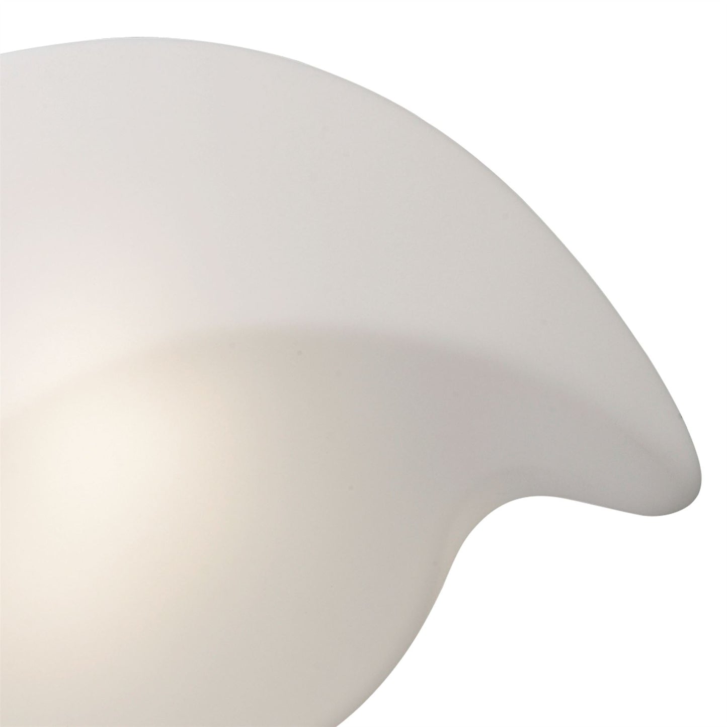Mantra Natura Flush Ceiling/Wall Indoor Large 2 Light E27, Polished Chrome/Opal White