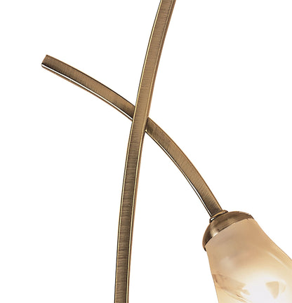 Mantra Pietra Ceiling 2 Light G9, Antique Brass
