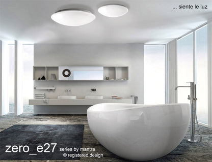 Mantra M6055 Zero E27 Ceiling/Wall Round 77cm, 9 x E27 (Max 20W), White Acrylic, 3yrs Warranty - M6055 Ceiling