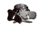 Mantra Otto Ceiling/Wall 3 Light G4 Round, Polished Chrome/Frosted Glass/Black Glass, NOT LED/CFL Compatible