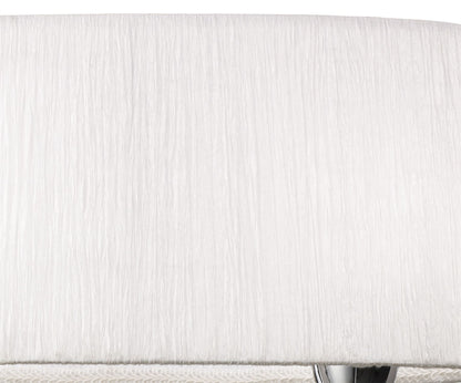 Mantra Lucca Wall Light Switched 2 Light E27, Polished Chrome with White Shade & Clear Crystal