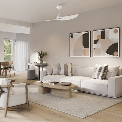Ipanema 1m 32W Twin Blade Ceiling Fan (No Light), Remote Control, White, 5yrs Warranty