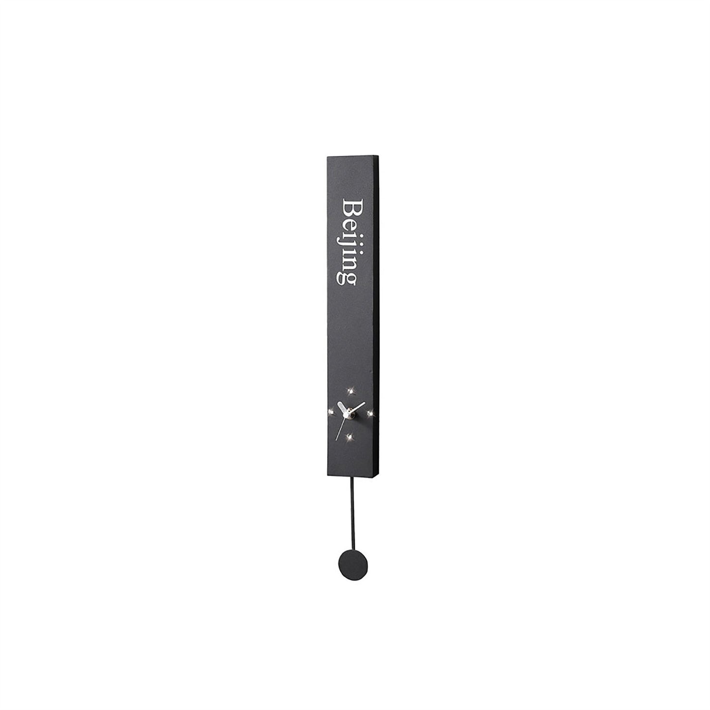 Diyas Home (DH) Infinity Beijing with Pendulum Clock Black Wall