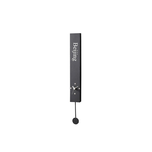 Diyas Home (DH) Infinity Beijing with Pendulum Clock Black Wall