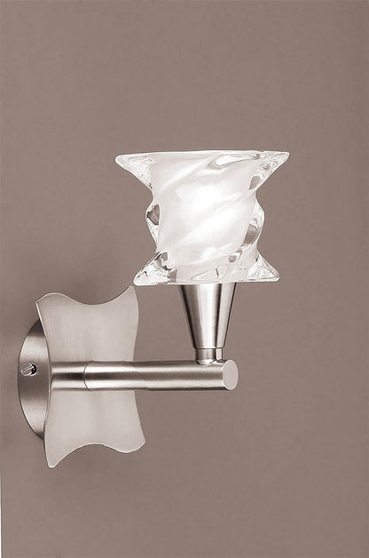 Mantra Salomon SN Salomon Wall Light Switched 1 Light G9, Satin Nickel