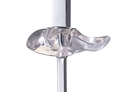 Mantra M0789 Akira Table Lamp 1 Light E14, Polished Chrome with Black Shade