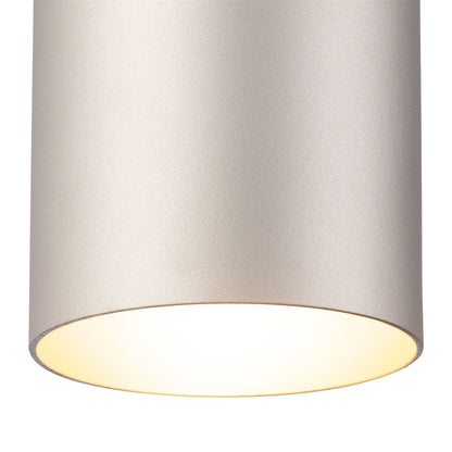 Mantra Fusion M5629 Aruba Flush Small 9.5cm Round 1 x E27, Silver - M5629 Ceiling