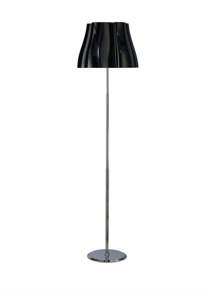 Mantra M3723 Miss Floor Lamp 3 Light E27, Gloss Black/Polished Chrome
