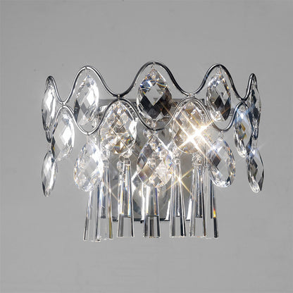 Diyas Kenzie Wall Light Switched 2 Light G9 Polished Chrome/Crystal - IL31060/G9