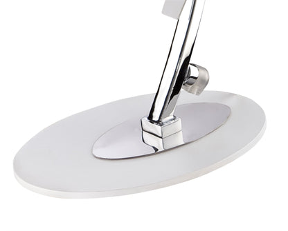 Mantra Fusion Tess Table Lamp 1 Light 5W LED 3000K, 450lm, Matt White/Frosted Acrylic/Polished Chrome, 3yrs Warranty