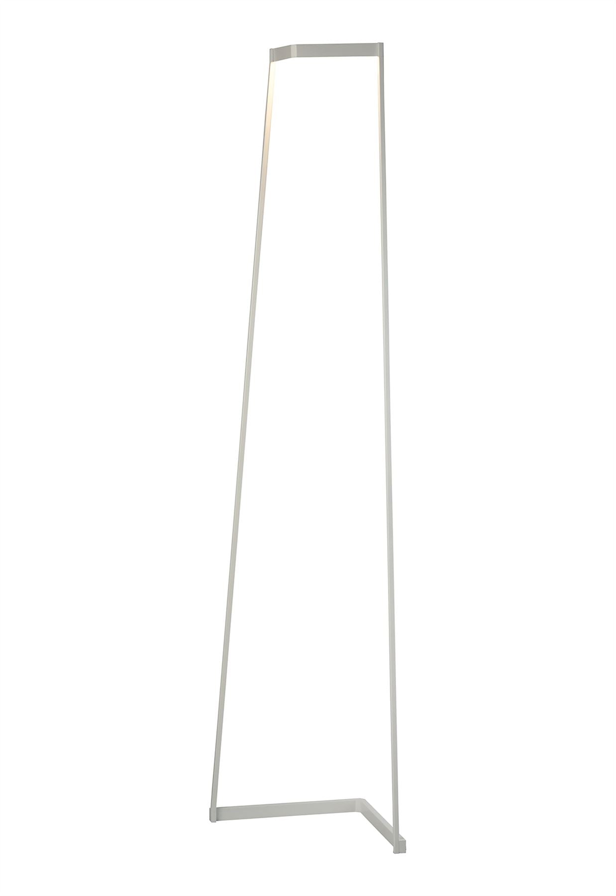 Mantra Minimal Floor Lamp, 40W LED, 3000K, 3000lm, Dimmable, White, 3yrs Warranty