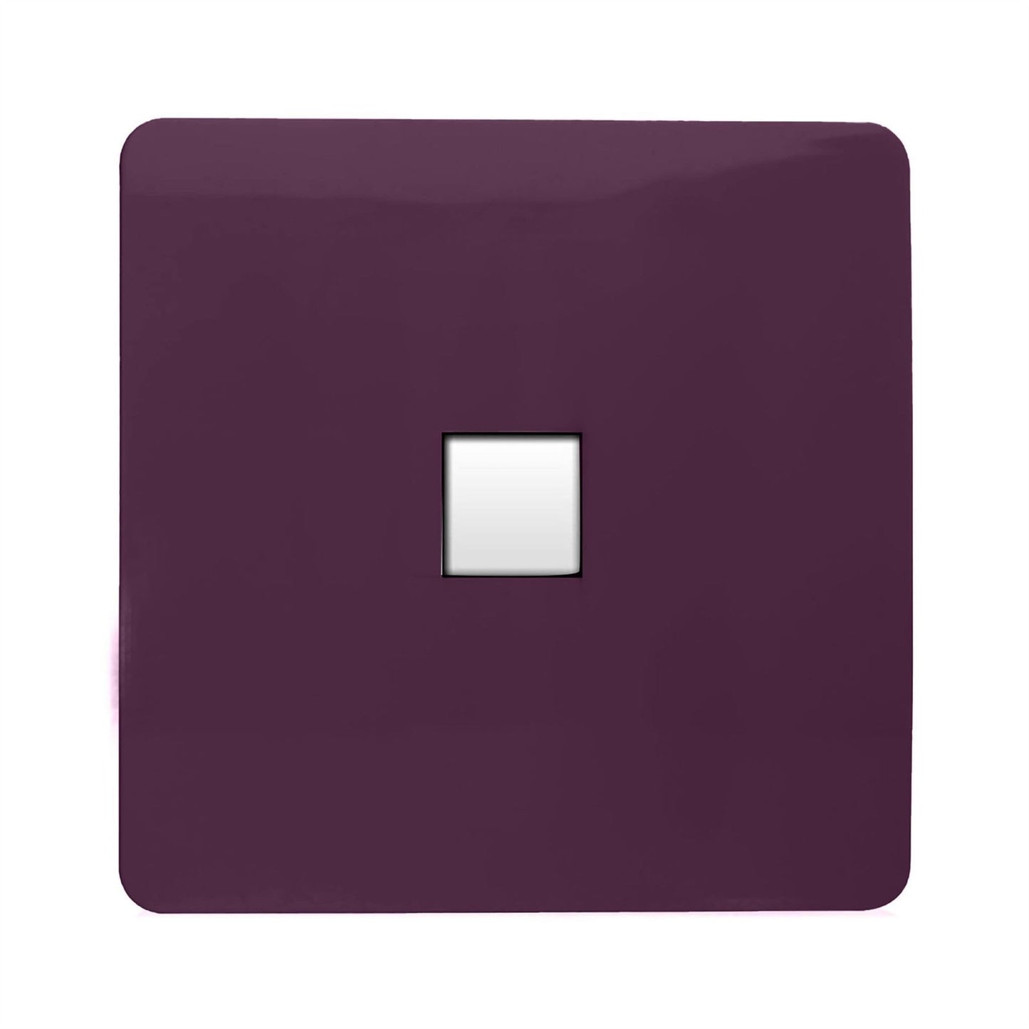 Trendi Artistic Modern Glossy Tactile Telephone Socket Plum