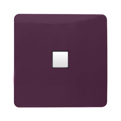 Trendi Artistic Modern Glossy Tactile Telephone Socket Plum