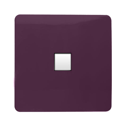 Trendi Artistic Modern Glossy Tactile Telephone Socket Plum