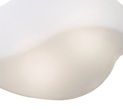 Mantra Natura Ceiling/Wall 2 Light E27 Small Indoor, Polished Chrome/Opal White