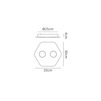 Mantra Area Ceiling Light, 2 x GX53 (Max 9W, Not Included), Sand White