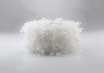 Diyas Arqus Feather Shade White 330mm x 200mm