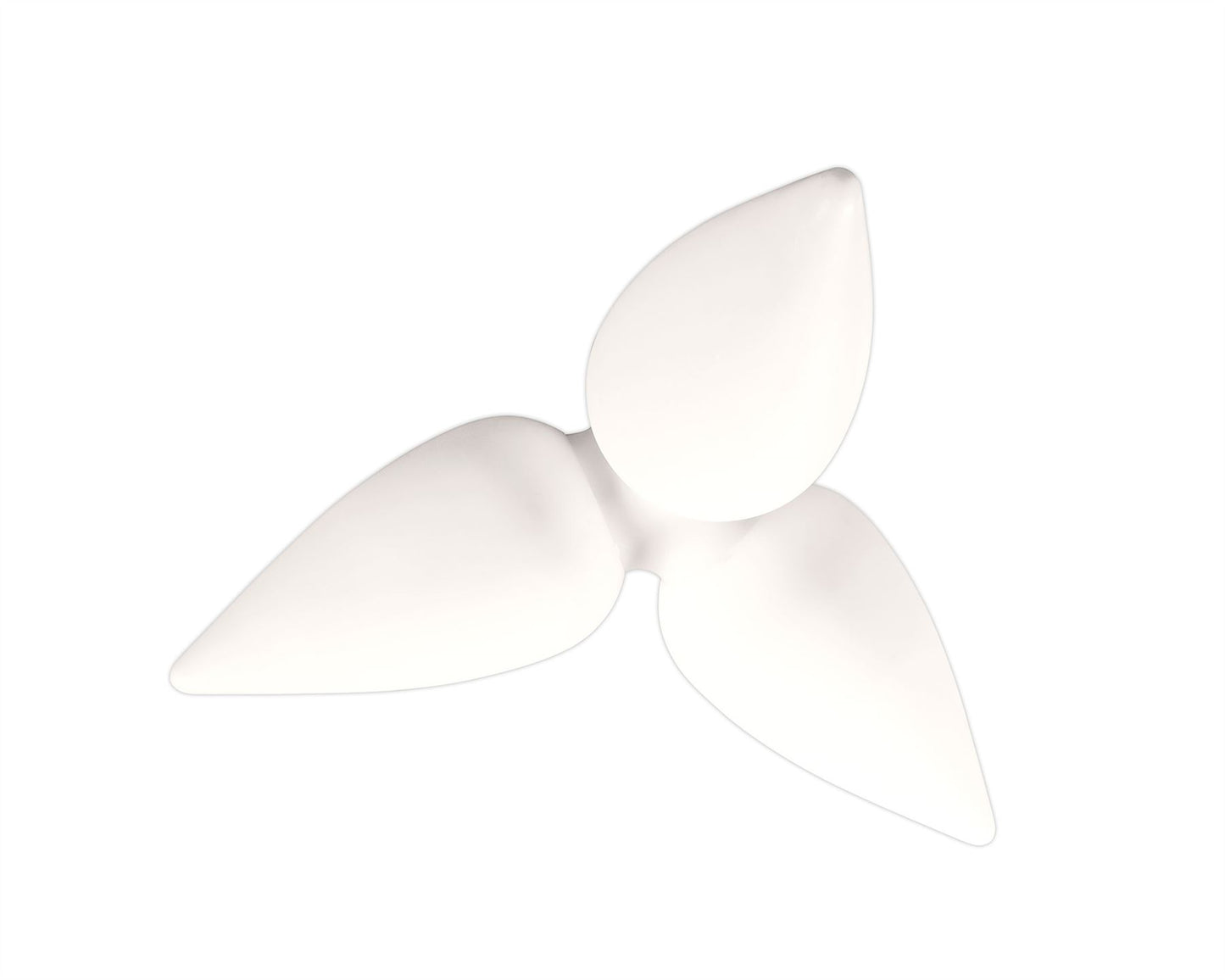 Mantra Palma Ceiling 3 Light CFL Outdoor IP44, Matt White/Opal White