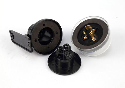 Deco Espial Wall Mounted Photocell Kit IP65 5-45Lux 10A Clear Cover/Black Ancillary