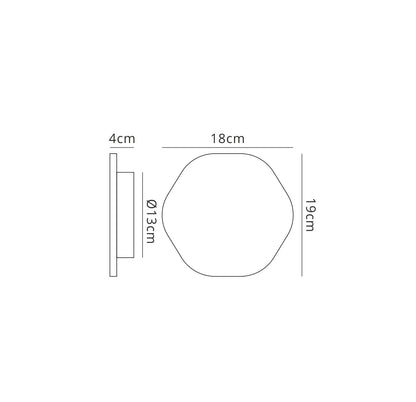 Mantra Fusion MC0116 Bora Bora Wall Light 19.2cm Hexagonal 12W LED 3000K, 1080lm, Silver Paint, 3yrs Warranty