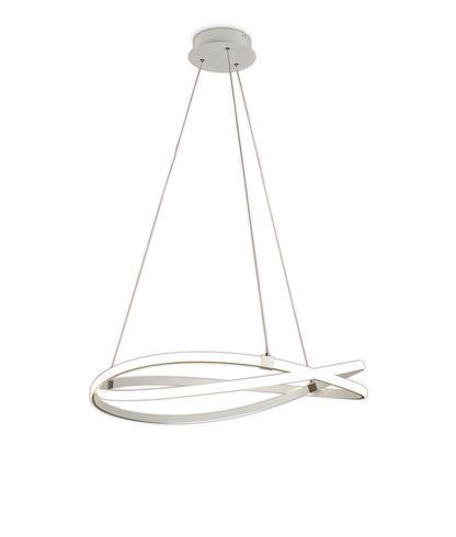 Mantra M5991 Infinity Blanco Pendant 60W LED 3000K, 4500lm, Dimmable White/White Acrylic, 3yrs Warranty