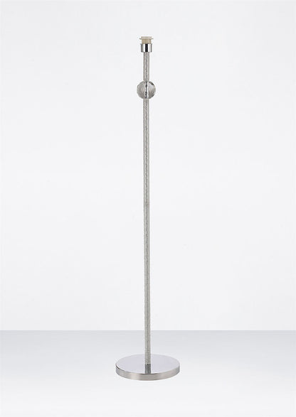 Diyas Elena Floor Lamp WITHOUT SHADE 1 Light E27 Polished Chrome/Crystal