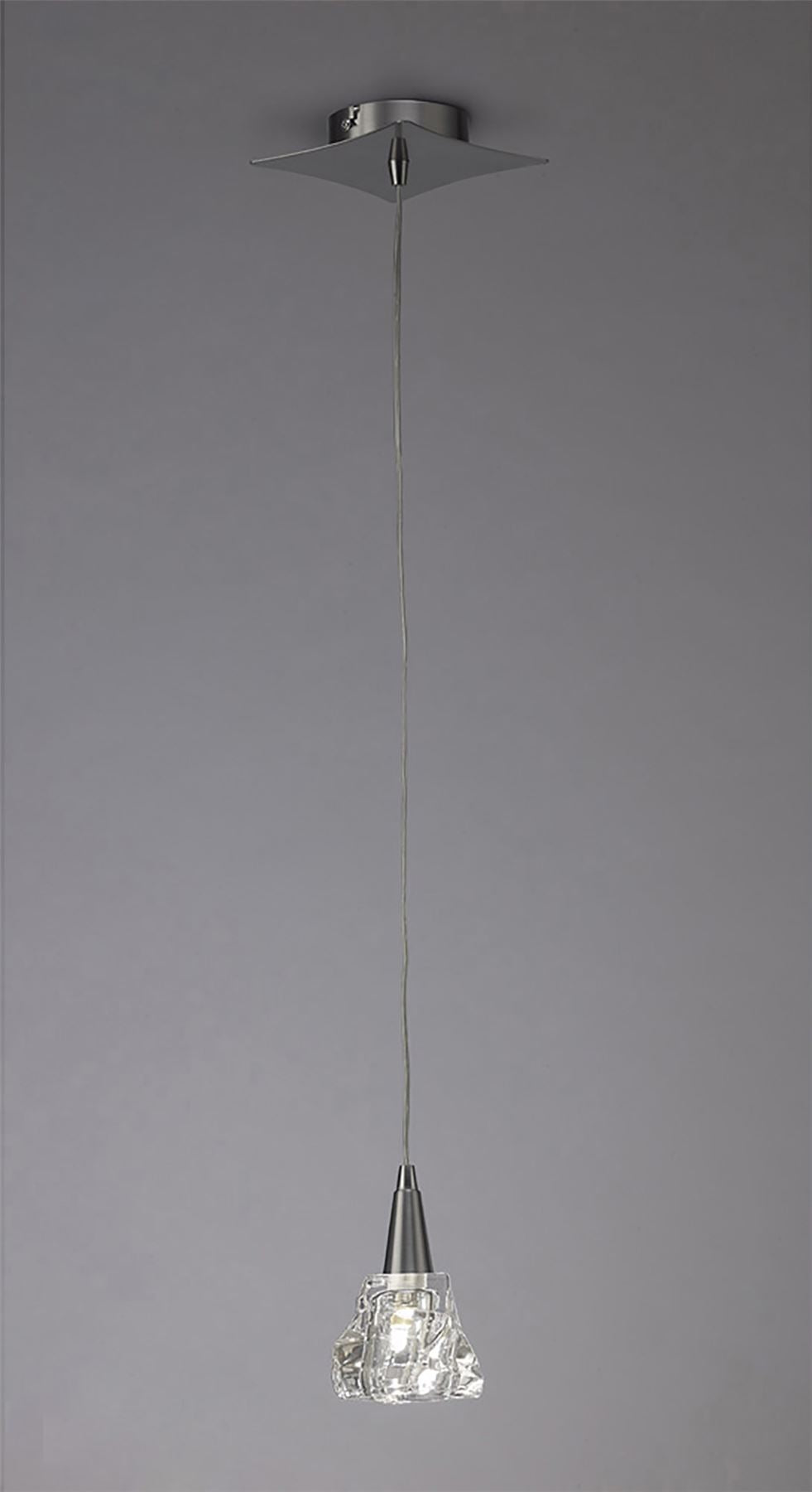 Mantra M3754 Iku Pendant 1 Light G9, Satin Nickel