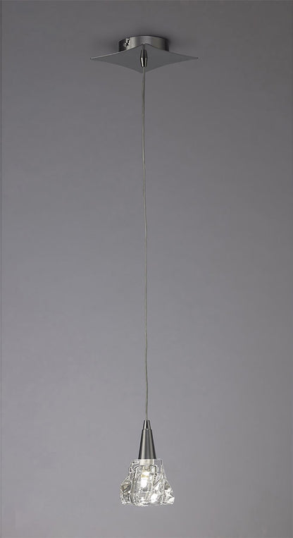 Mantra M3754 Iku Pendant 1 Light G9, Satin Nickel