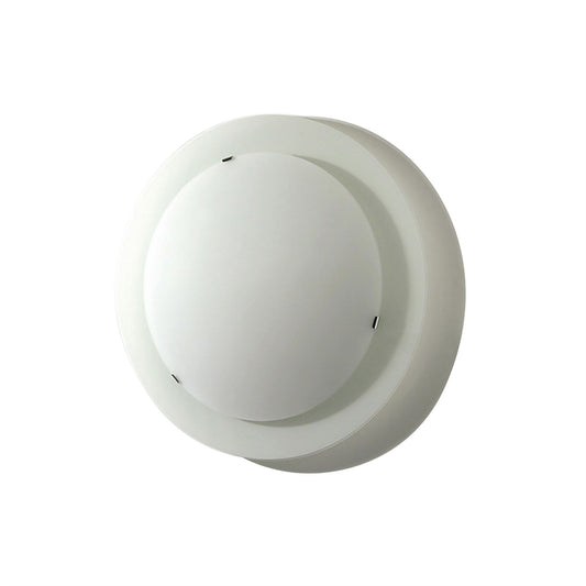 Diyas Ruby 45cm Flush  Light Medium Round 2 Light Satin Nickel/Opal Glass Ceiling Light Fitting