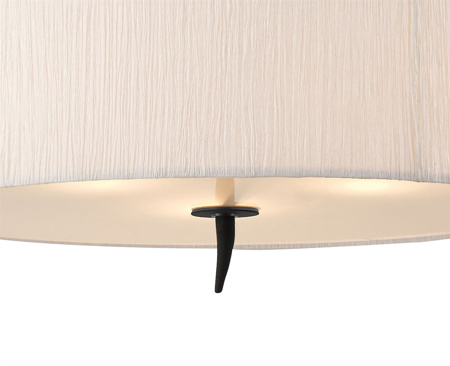 Mantra M1153 Eve Pendant 3 Light E27, Anthracite with White Round Shade