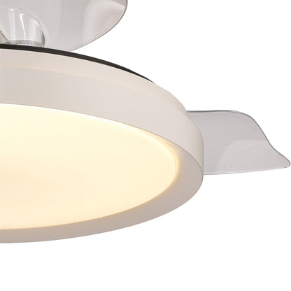 Mistral 51cm 50W LED Dimmable Ceiling Light With Built-In 28W DC Fan, 3000-6500K Remote Control, 3200lm, White, 5yrs Warranty