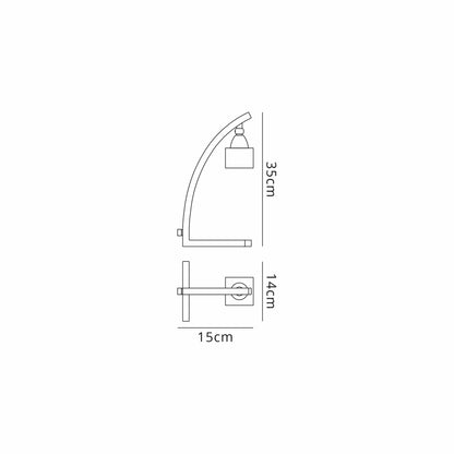 Mantra Cuadrax Table Lamp 1 Light G9 Satin Nickel