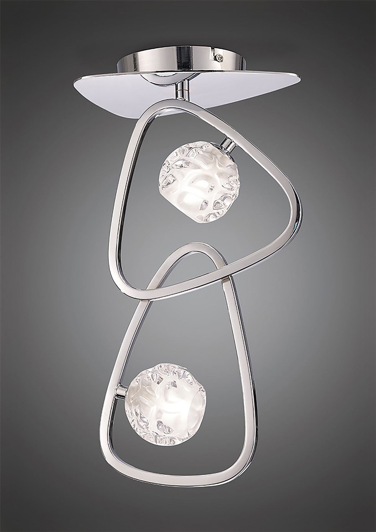 Mantra M5015 Lux Ceiling 2 Light G9, Polished Chrome