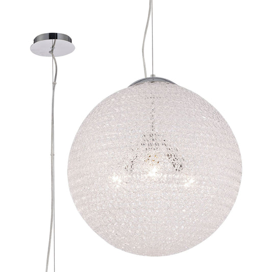 Mantra Fusion Fusion M5710 Bola Pendant 50cm Round 3 x E27, Chrome