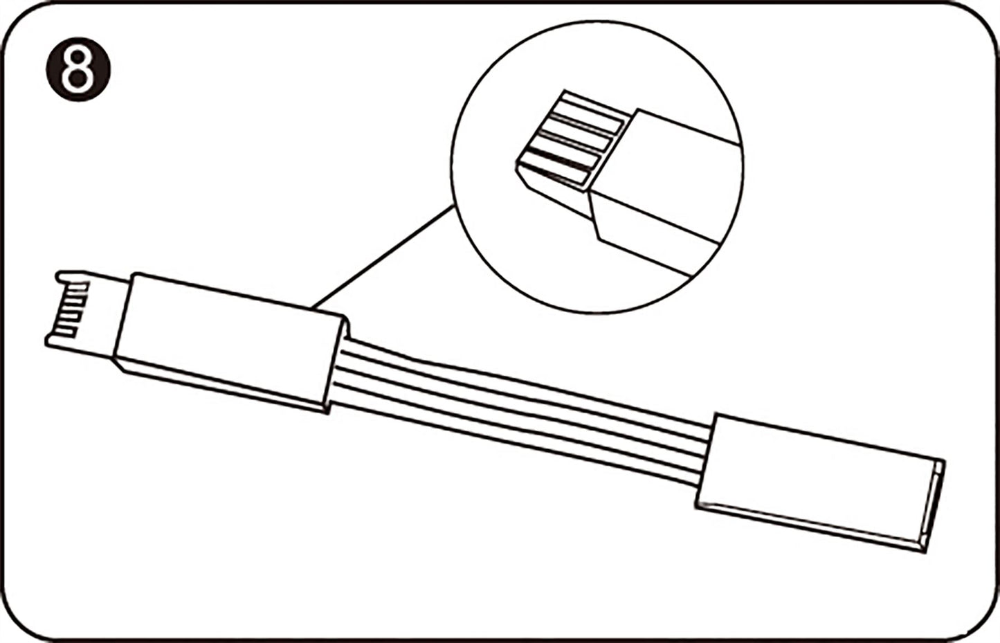 Techtouch Axis Connecting Cable Multi-Colour 5cm Strip