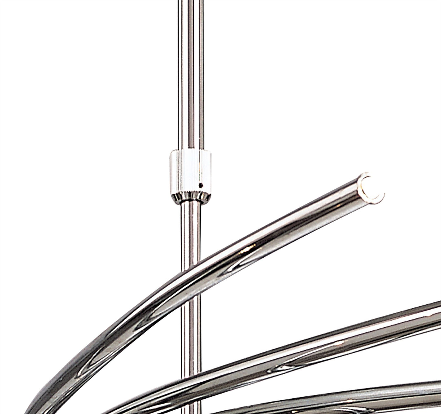 Mantra Aire 66cm Telescopic Pendant 20 Light G4 Curved Arms, Polished Chrome, NOT LED/CFL Compatible