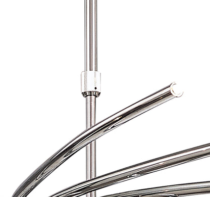 Mantra Aire 66cm Telescopic Pendant 20 Light G4 Curved Arms, Polished Chrome, NOT LED/CFL Compatible
