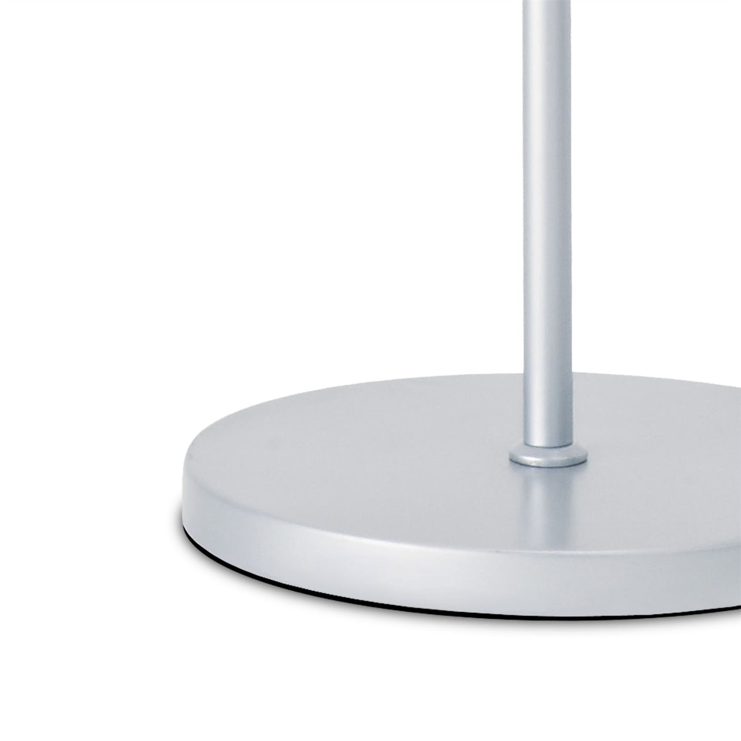 Deco Karis Adjustable Floor Lamp 1 Light E27 Silver/Polished Chrome c/w Cream Pearl Shade
