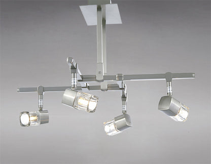 Diyas Ticino 48cm Semi Flush 4 Light G9 Satin Chrome