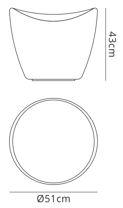 Mantra M1507 Cool Stool No Light Outdoor, Opal White