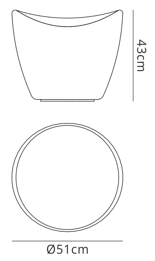 Mantra M1507 Cool Stool No Light Outdoor, Opal White